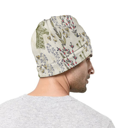 Vintage Giraffe Print Beanie