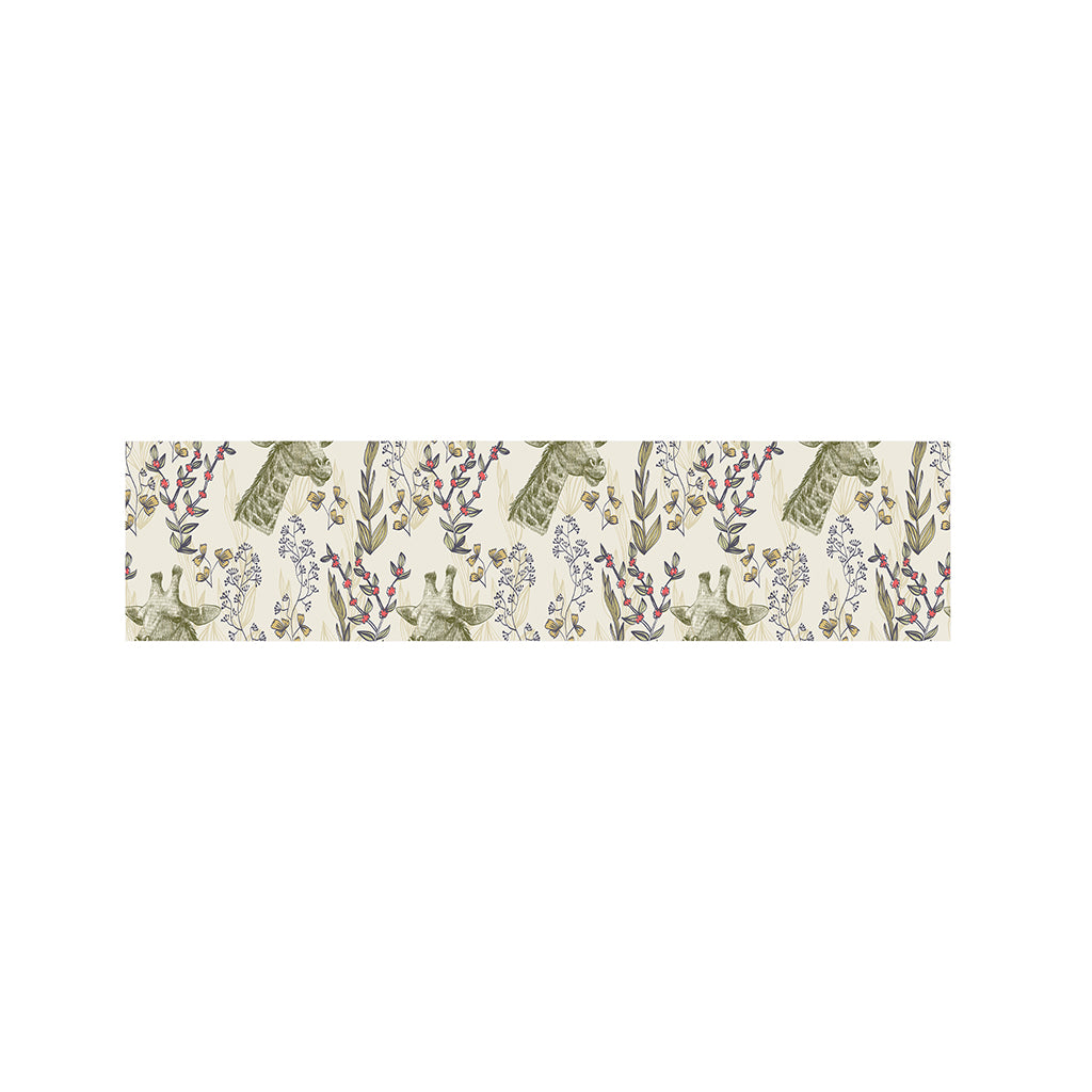 Vintage Giraffe Print Bed Runner