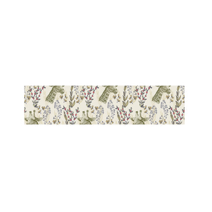 Vintage Giraffe Print Bed Runner