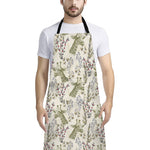 Vintage Giraffe Print Bib Apron With Pocket