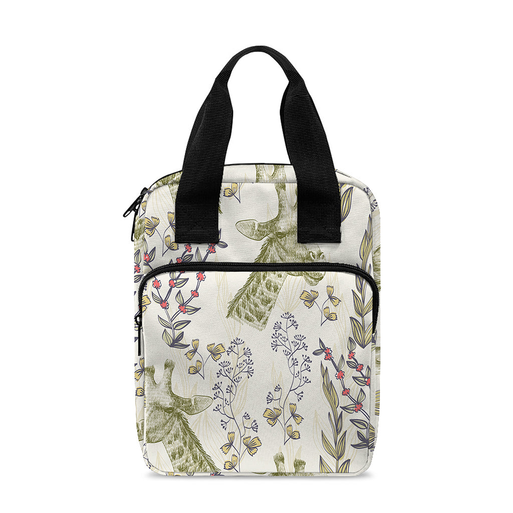 Vintage Giraffe Print Bible Tote Bag