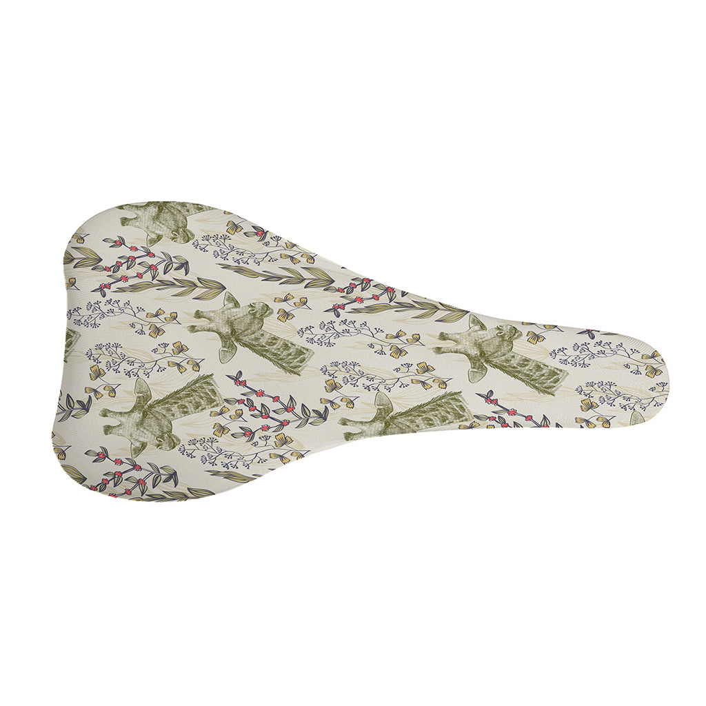 Vintage Giraffe Print Bicycle Seat Cover