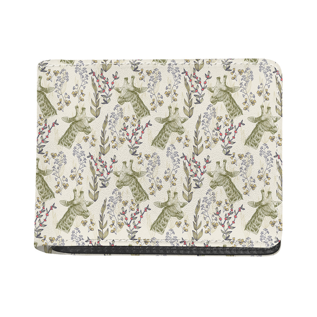 Vintage Giraffe Print Bifold Wallet
