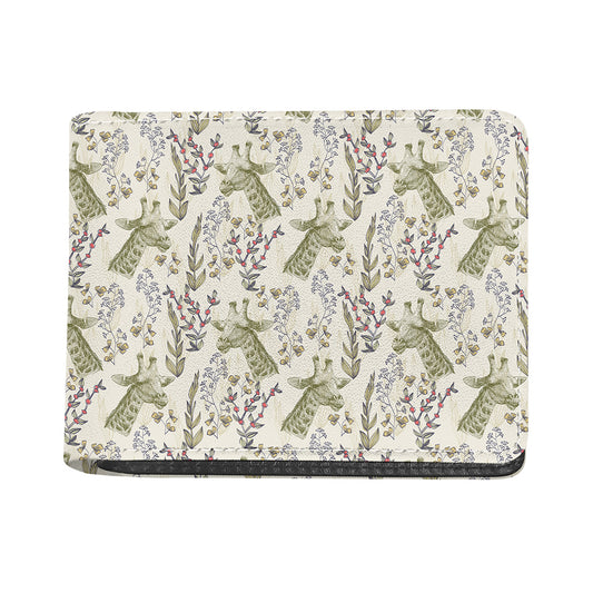 Vintage Giraffe Print Bifold Wallet