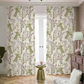 Vintage Giraffe Print Dimout Pencil Pleat Curtains