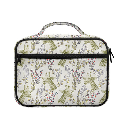 Vintage Giraffe Print Briefcase Bible Bag