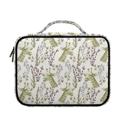 Vintage Giraffe Print Briefcase Bible Bag