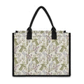 Vintage Giraffe Print Canvas Tote Bag