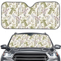 Vintage Giraffe Print Car Windshield Sun Shade