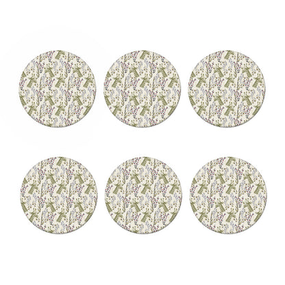 Vintage Giraffe Print Coaster Set