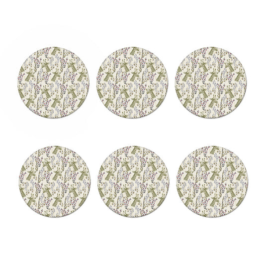 Vintage Giraffe Print Coaster Set