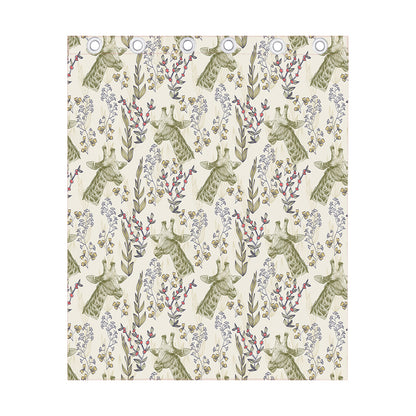 Vintage Giraffe Print Curtain