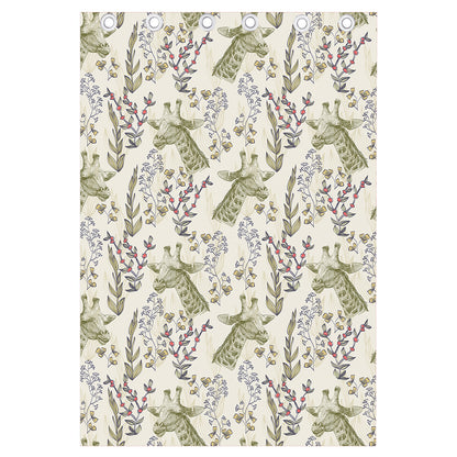 Vintage Giraffe Print Curtain