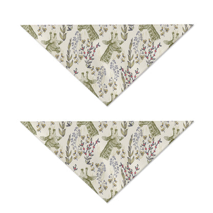 Vintage Giraffe Print Dog Bandana
