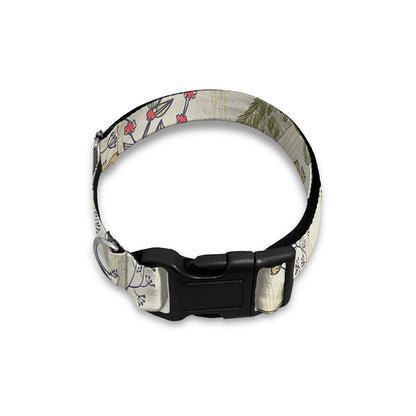 Vintage Giraffe Print Dog Collar