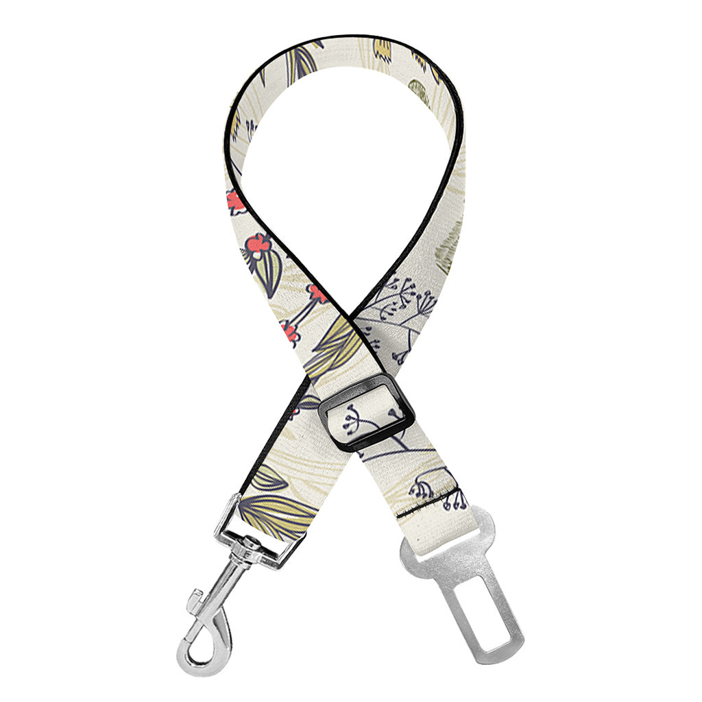 Vintage Giraffe Print Dog Seat Belt