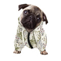 Vintage Giraffe Print Dog Zip Up Hoodie
