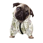 Vintage Giraffe Print Dog Zip Up Hoodie