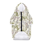 Vintage Giraffe Print Dog Zip Up Hoodie