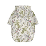 Vintage Giraffe Print Dog Zip Up Hoodie