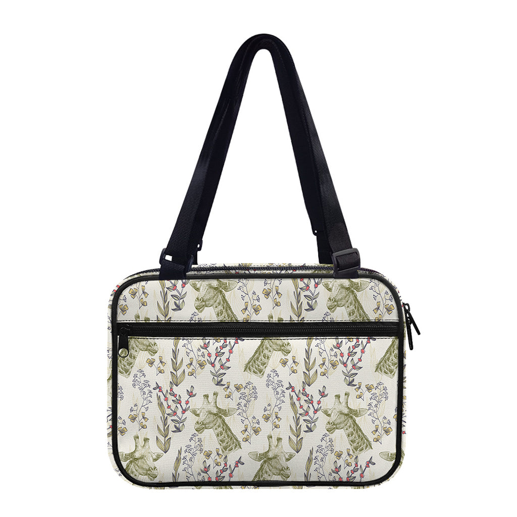 Vintage Giraffe Print Double Strap Bible Bag
