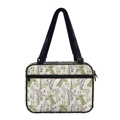 Vintage Giraffe Print Double Strap Bible Bag