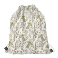 Vintage Giraffe Print Drawstring Bag