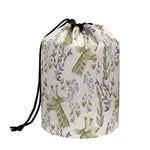 Vintage Giraffe Print Drawstring Makeup Bag