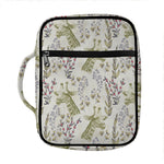 Vintage Giraffe Print Front Pocket Bible Bag