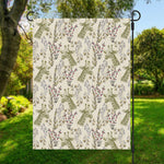 Vintage Giraffe Print Garden Flag