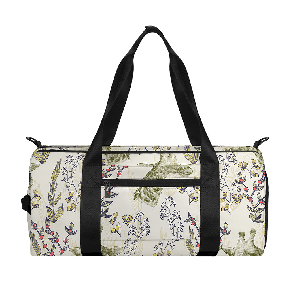 Vintage Giraffe Print Gym Bag