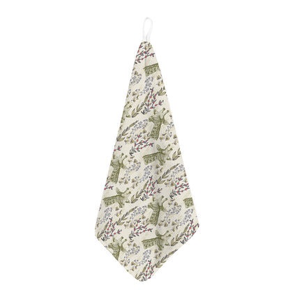 Vintage Giraffe Print Hand Towel