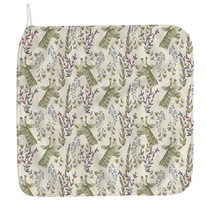 Vintage Giraffe Print Hand Towel