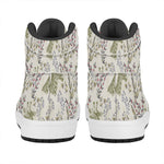 Vintage Giraffe Print High Top Leather Sneakers