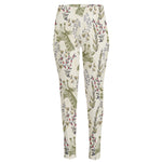 Vintage Giraffe Print High-Waisted Pocket Leggings