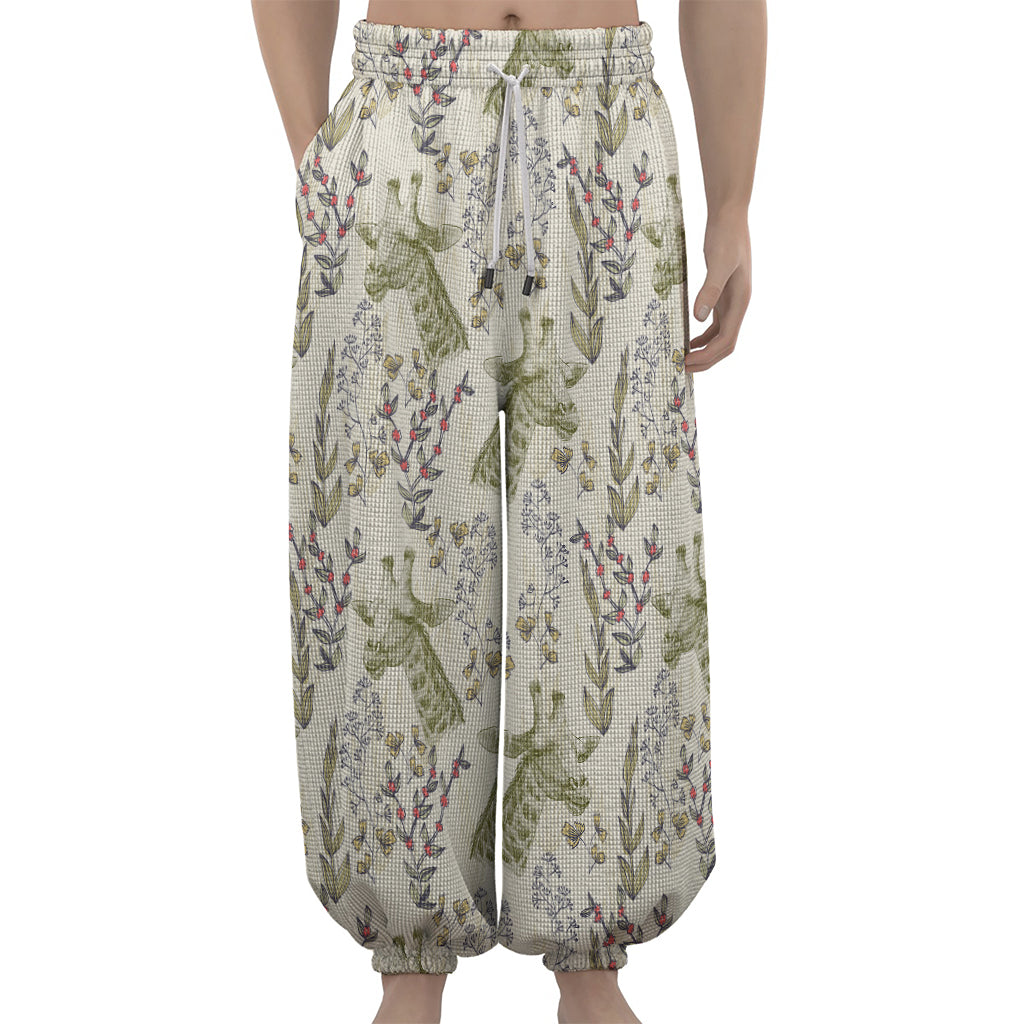 Vintage Giraffe Print Lantern Pants