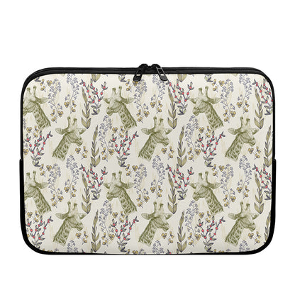 Vintage Giraffe Print Laptop Sleeve