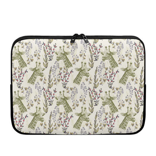 Vintage Giraffe Print Laptop Sleeve