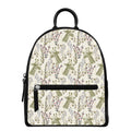 Vintage Giraffe Print Leather Backpack