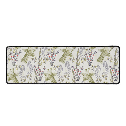 Vintage Giraffe Print Long Kitchen Mat