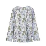 Vintage Giraffe Print Long Sleeve Short Coat