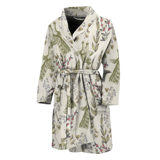 Vintage Giraffe Print Men's Bathrobe