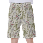 Vintage Giraffe Print Men's Beach Shorts