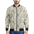 Vintage Giraffe Print Men's Bomber Jacket