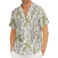 Vintage Giraffe Print Men's Deep V-Neck Shirt