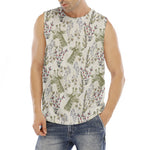 Vintage Giraffe Print Men's Fitness Tank Top