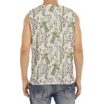 Vintage Giraffe Print Men's Fitness Tank Top