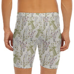 Vintage Giraffe Print Men's Long Boxer Briefs