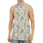Vintage Giraffe Print Men's Muscle Tank Top