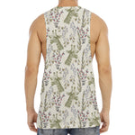 Vintage Giraffe Print Men's Muscle Tank Top